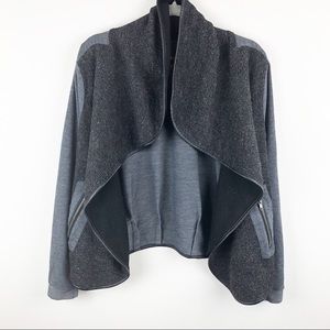 Kut from the Kloth Mixed Media Wrap Jacket large